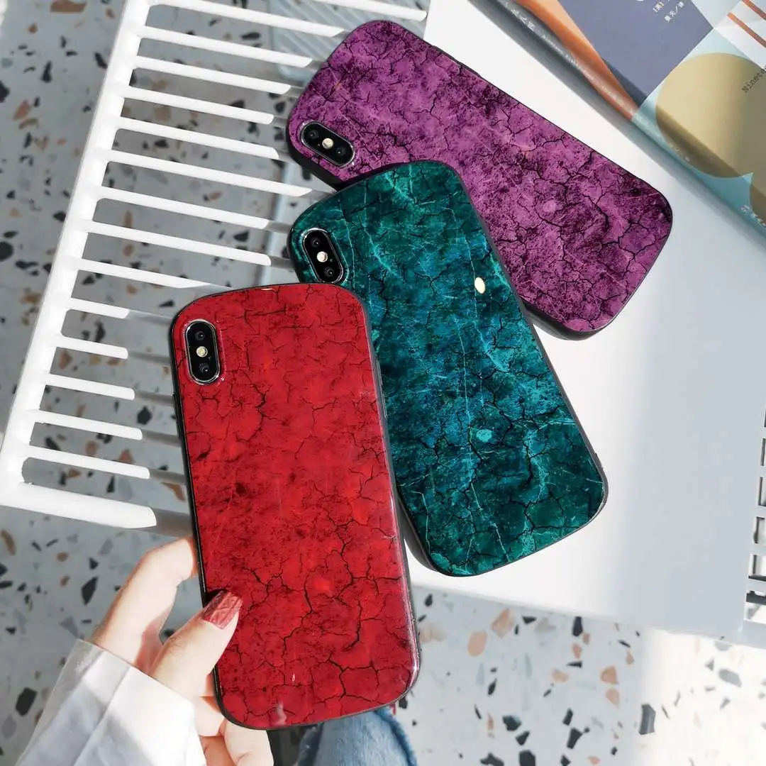 2019 модные силиконовые мягкие чехлы с мраморным узором для iPhone Xr Xs Max X 6 6S 7 8 Plus