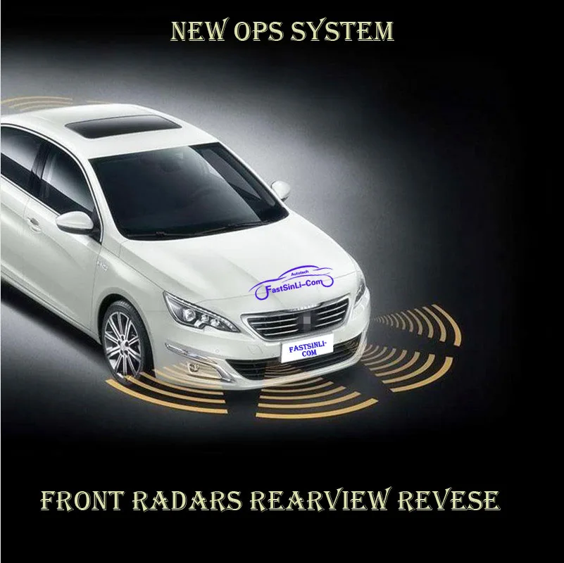 

New OPS System Parktronics Car Parking Sensors 6 Alarm Probe OBD Input Front Radars Rearview Revese