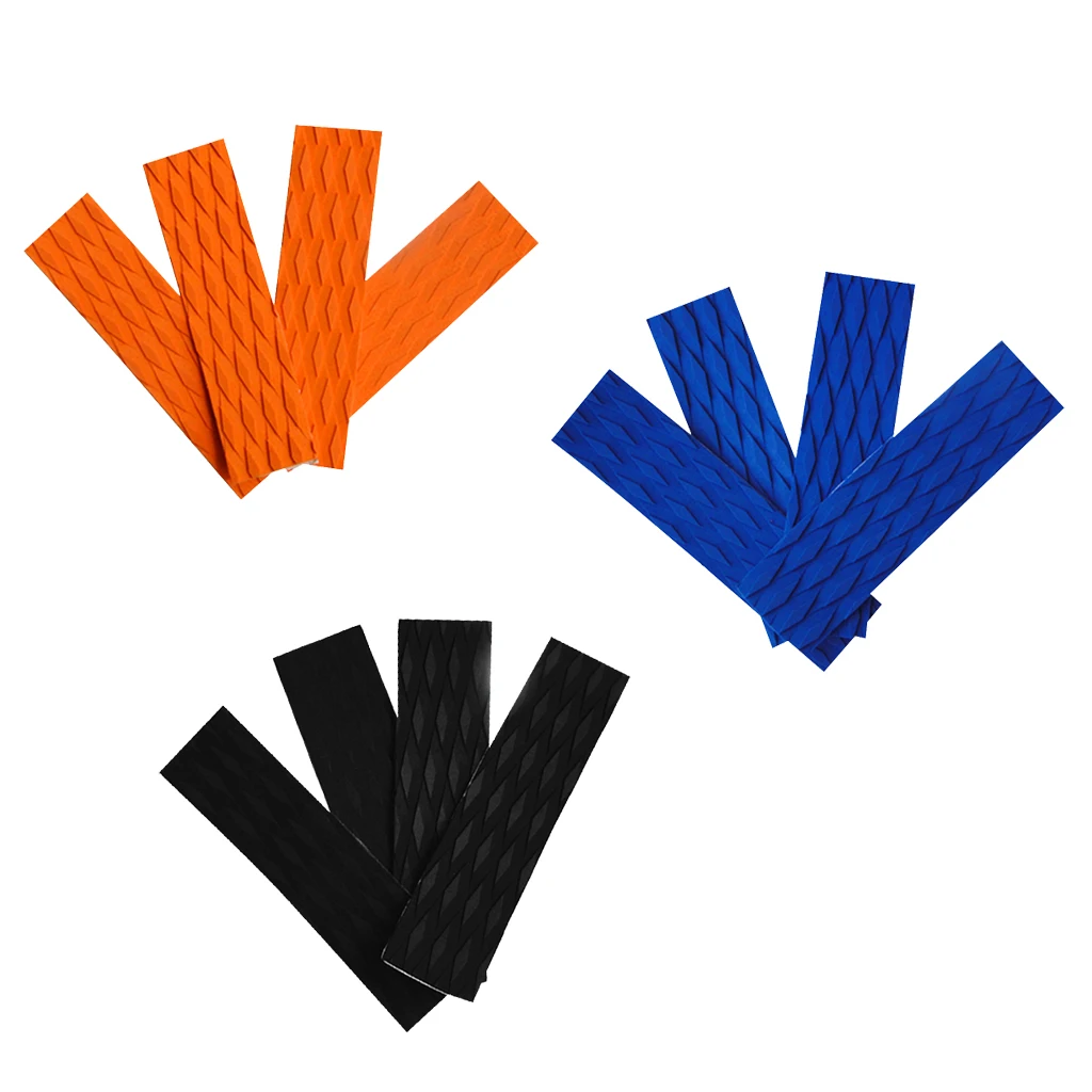 

4 Pieces Anti-slip Adhesive EVA Traction Pad Surfing SUP Bar Grips for Surfboard Kiteboard Paddle Board Various Color