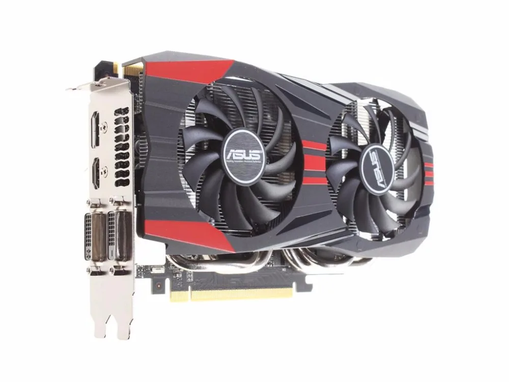 Б/у, оригинальные видеокарты ASUS GTX 760 2GB 256Bit GDDR5 для nVIDIA vga-карт Geforce GTX760 HDMI DVI