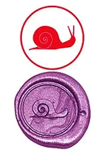 Vintage Snails Custom Luxury Wax Seal Sealing Stamp Brass Peacock Metal Handle Sticks Melting Spoon Wood Gift Box Set