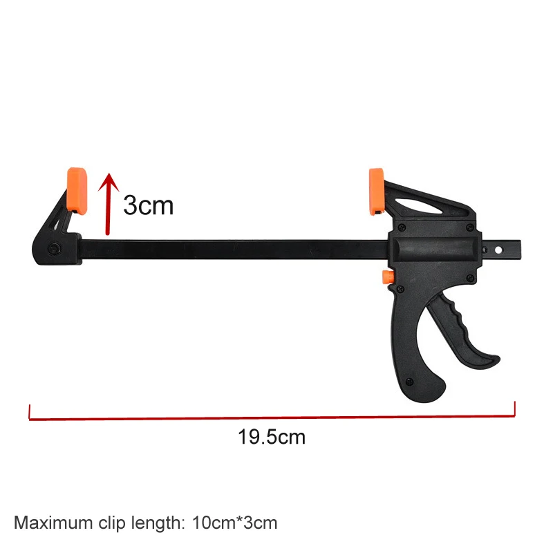 Spreader Work Bar Clamp F Clamp Gadget Tool DIY Hand Speed Squeeze Quick Ratchet Release Clip Kit 4