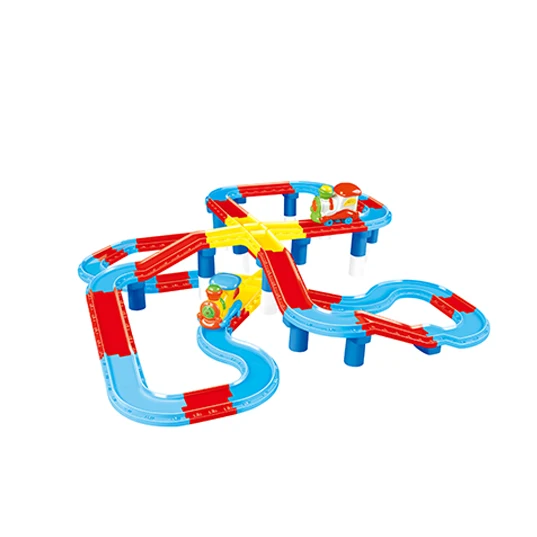 

Can Smoke Eletric Track Railway Race Car Boy Toys Car Track Play Set Flash Light Music DIY Play Bend Flexible Children Toys