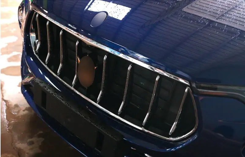 ABS Хромированная передняя решетка отделка украшения крышка отделка для Maserati Levante- стайлинга автомобилей