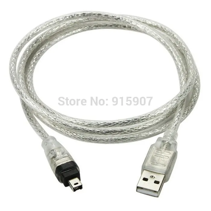 CY 100 см USB мужчина к IEEE 1394 Firewire 4 Pin типа папа iLink шнур адаптера кабеля для DCR-TRV75E DV |