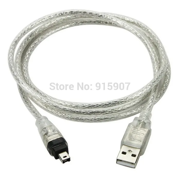 

Cablecc CY 100cm USB Male to IEEE 1394 Firewire 4 Pin Male iLink Adapter Cord Cable for DCR-TRV75E DV