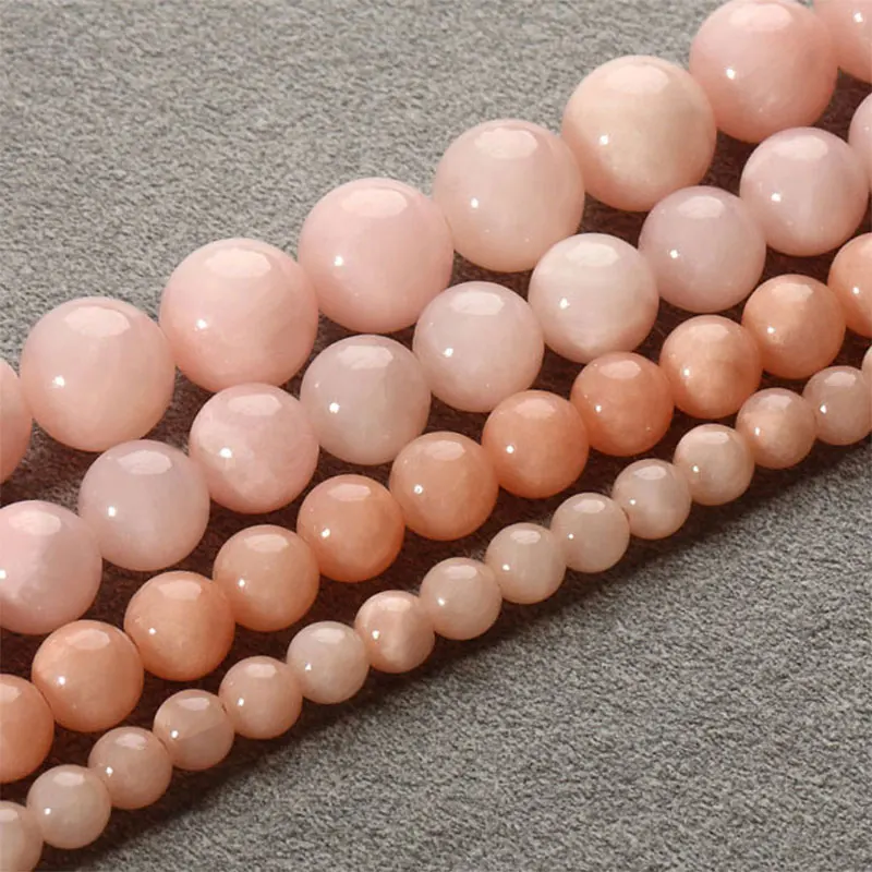 

6-12mm Round Faceted Water Pink Jades Beads For Jewelry Making Beads Bracelets For Women 15'' Needlework DIY Beads Trinket