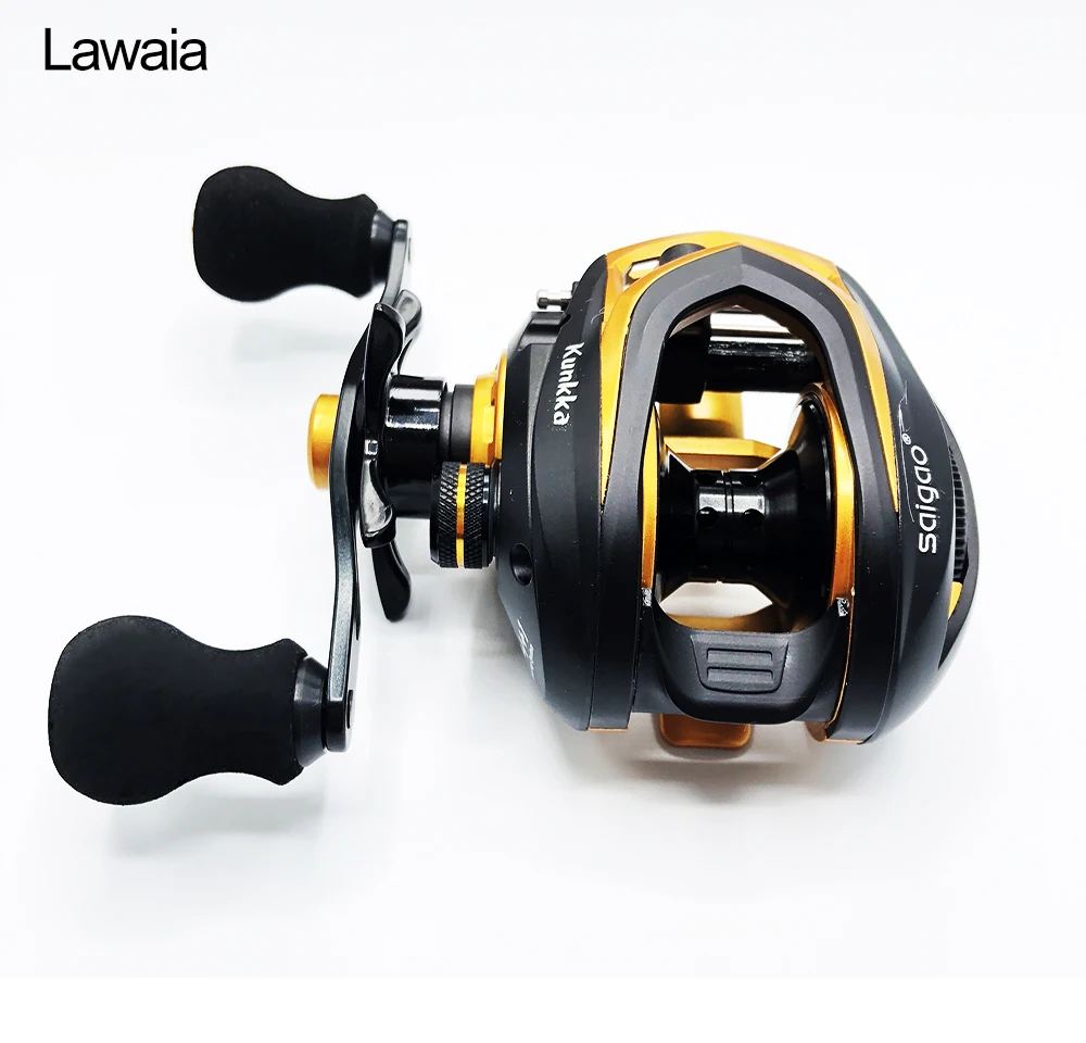 Lawaia Baitcast Reel Dual Brake System fishing reel 7.11 Casting Reel
