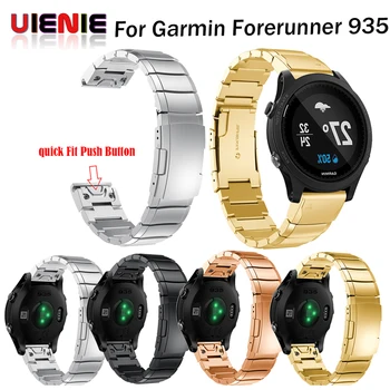 

22mm Replacement Metal Watch Strap For Garmin Fenix 5 Stainless Steel Bracelet Watchband For Forerunner 935 Wristband add tool
