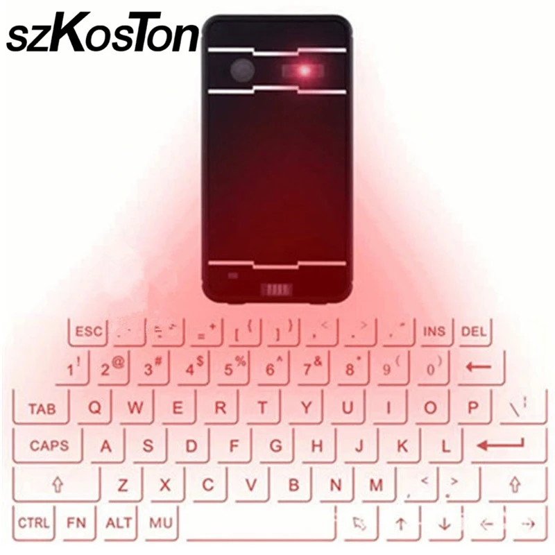 

Portable Virtual Keyboard Bluetooth Laser keyboard Wireless Virtual Projection keyboard with USB Data Cable for Tablet Computer