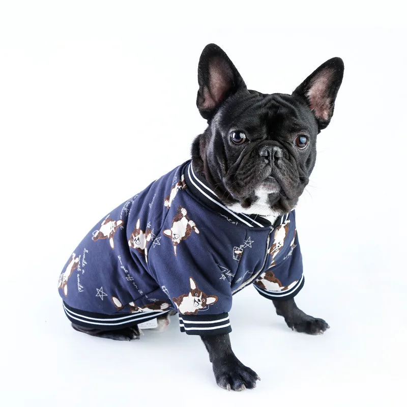 French Bulldog Clothes Winter Frenchie Coat Jacket Dog Hoodie Poodle