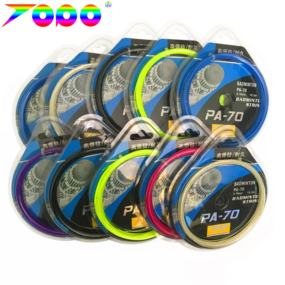 10pcs/lot Pa70 Badminton String/badminton Racket String - Badminton Accessories and Equipment