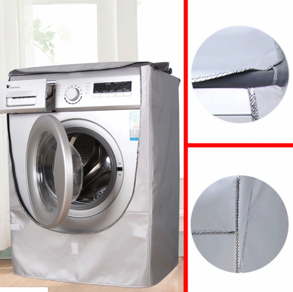 

Waterproof Washing Machine Zippered Dust Guard Cover Protection Front Cover Hot