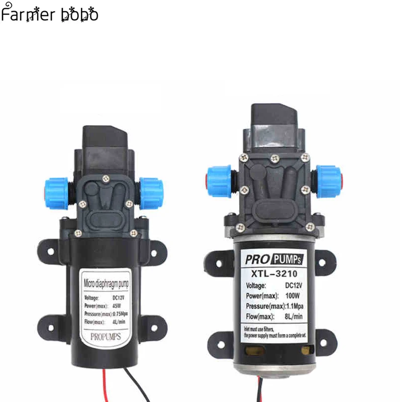 45 Вт 100 автоматическое устройство орошения для полива и орошения комплект насос высокого давления для полива сада 12V электрический и пневматический насос микронасос Системы