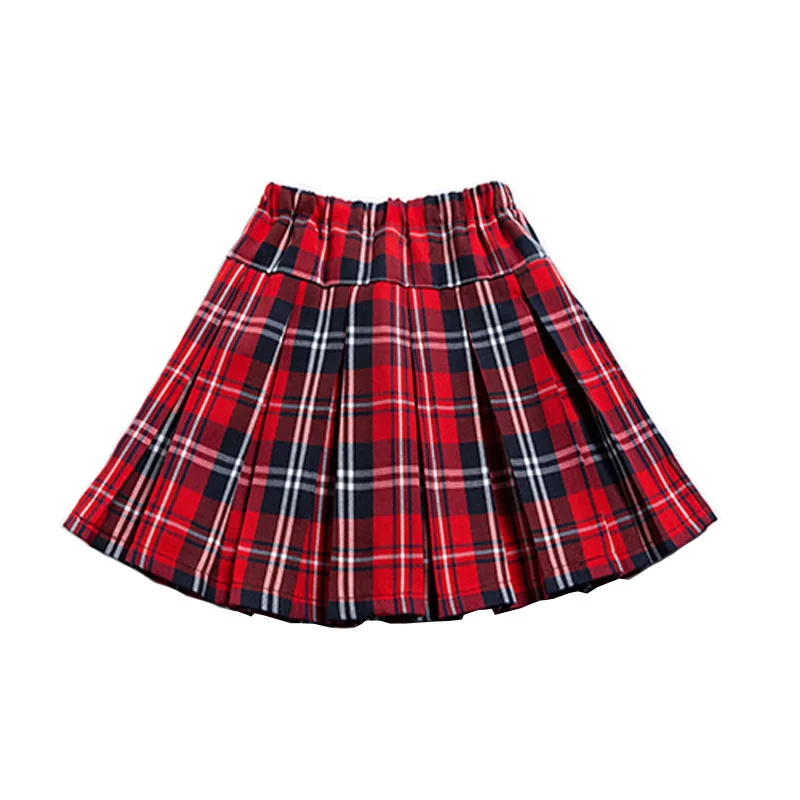 

Baby Kids Girls Pleated Mini Skirt 2019 New Arrival Young Girls Plaid Skirts School Children Clothing Kids Uniform Age 3-16 Yrs