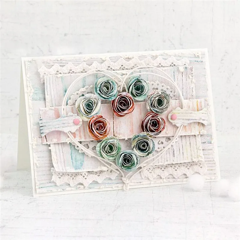 

DiyArts Heart Metal Cutting Dies for Scrapbooking New Dies for 2019 Fustelle Die Cut Stitch Craft Die Troqueles Stencil Fustelle