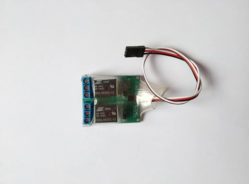 

Dual Relay Switch K2 Universal Electronic PWM Receiver Camera Navigation Light Controller Module 40A f RC Aircraft Drone