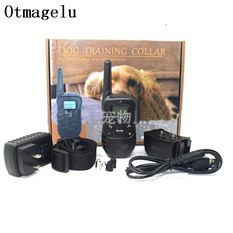 

New 998DR Electronic Dog Training Collar 300m Remote Control Stop barking Rechargeable Pet Training Dog Collar With LCD Display