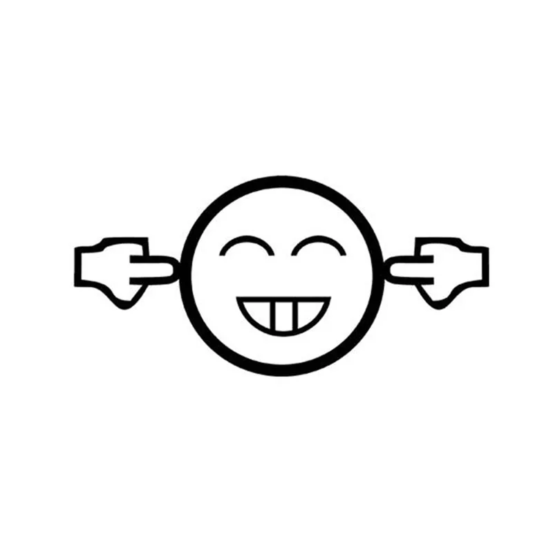 

16.5*8CM Too Loud Car Sticker Decals JDM Funny Smile Motorcycle Car Styling Car Stickers C2-0076