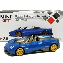1: 64 MINI GT Panagi Huayra Roadster Blue Francia RHD литая под давлением модель автомобиля