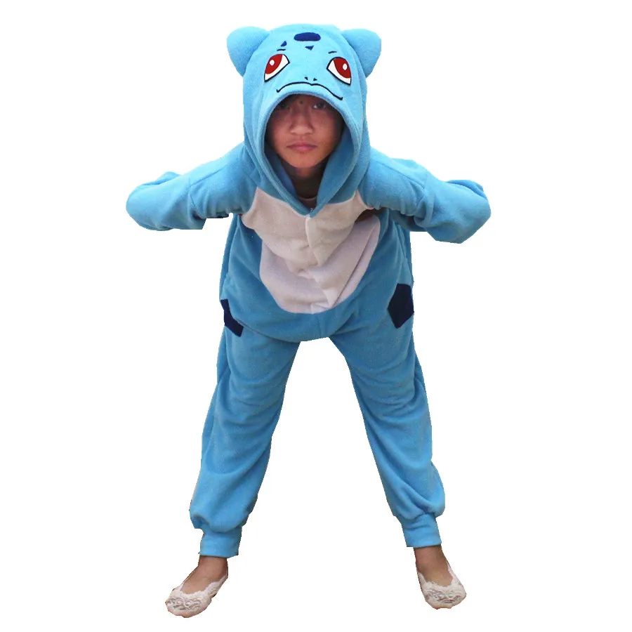 Children Sleepwear Pokemon Bulbasaur Cosplay Kigurumi Costume