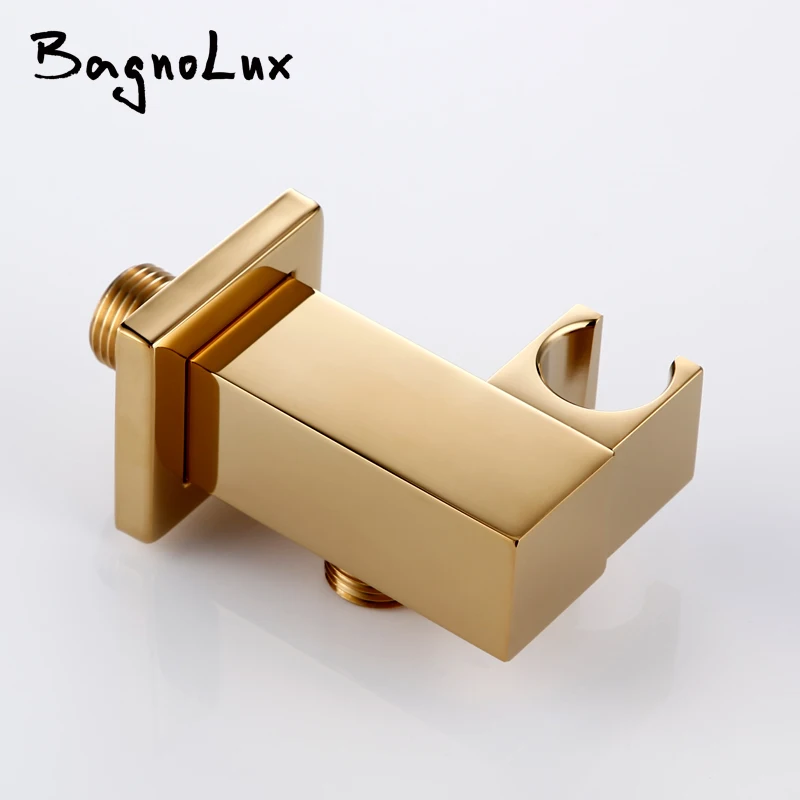 

Polished Gloss Gold Shower Holder Wall Mount Shower Holder For Bathroom Accessory Shower Head Handheld Set Handshower Holder Rack Bracket
