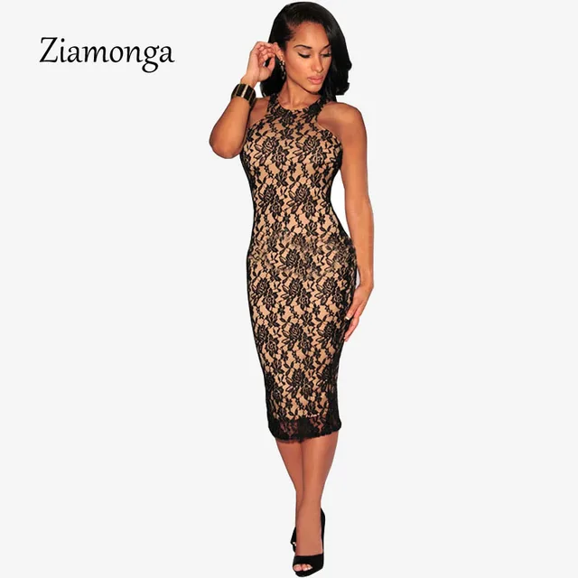 Y Fl Lace Dress For Women 2017 New Summer Black White Knee Y Fl Lace Dress For Women 2017 New Summer Black White Knee Length Midi