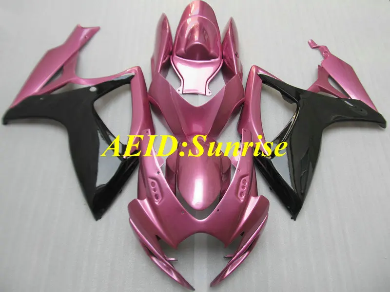 Комплект обтекателей под давлением для SUZUKI GSXR600 750 K6 06 07 GSXR 600 2006 2007 ABS розовый