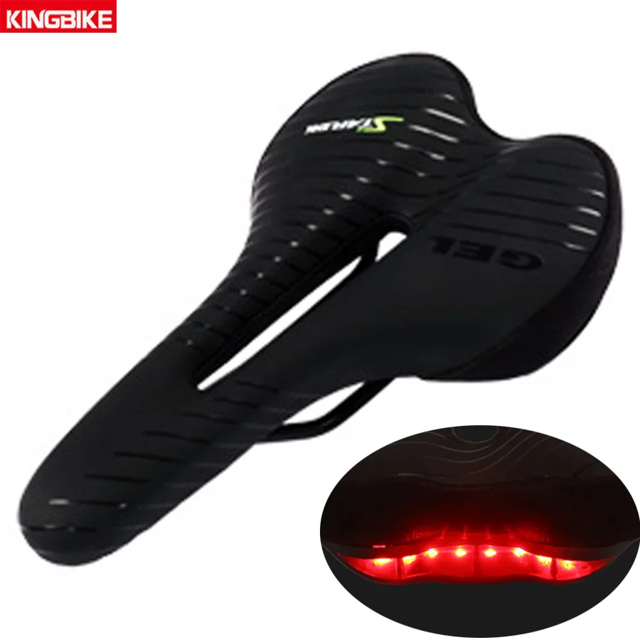 Седло для горного велосипеда KINGBIKE дышащее мягкое седло из экокожи с задним