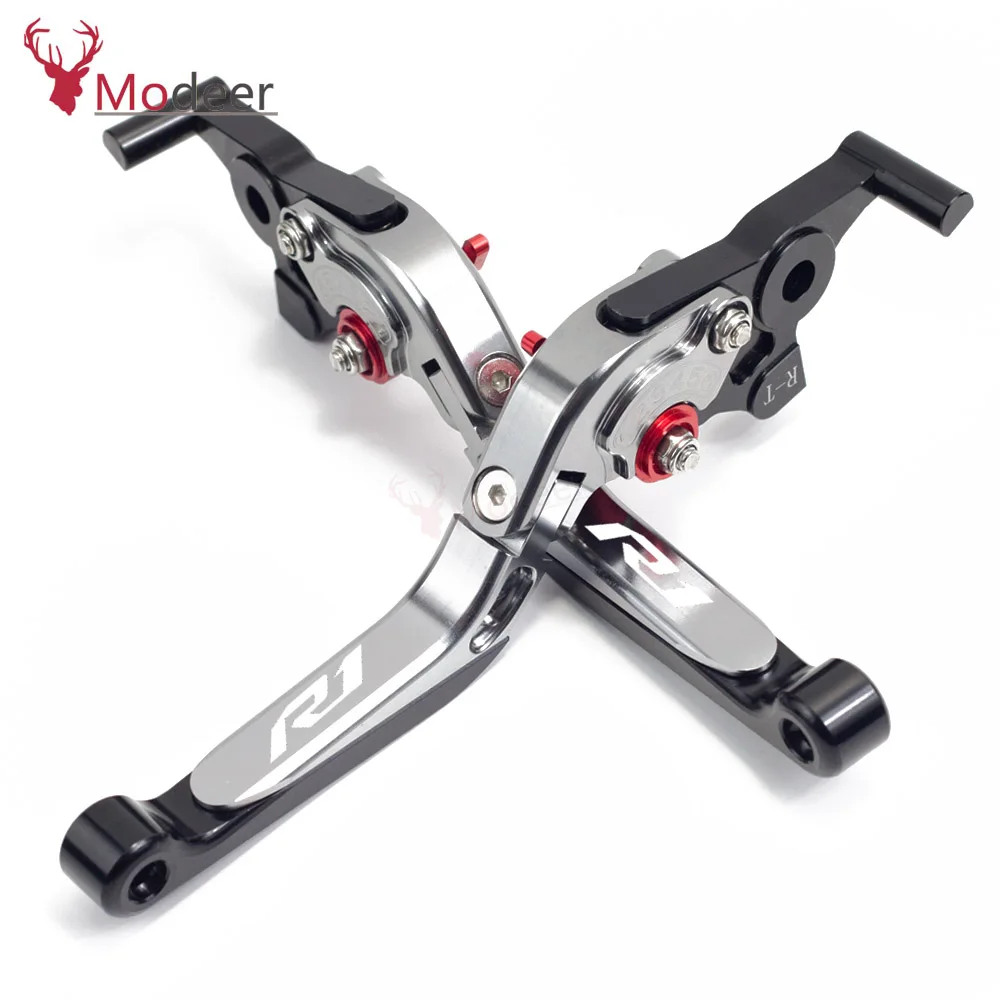 Motorcycle Accessories Adjustable Brakes Clutch Levers Handle Bar For YAMAHA YZFR1 YZFR1S YZF R1 S - Цвет: Titanium B