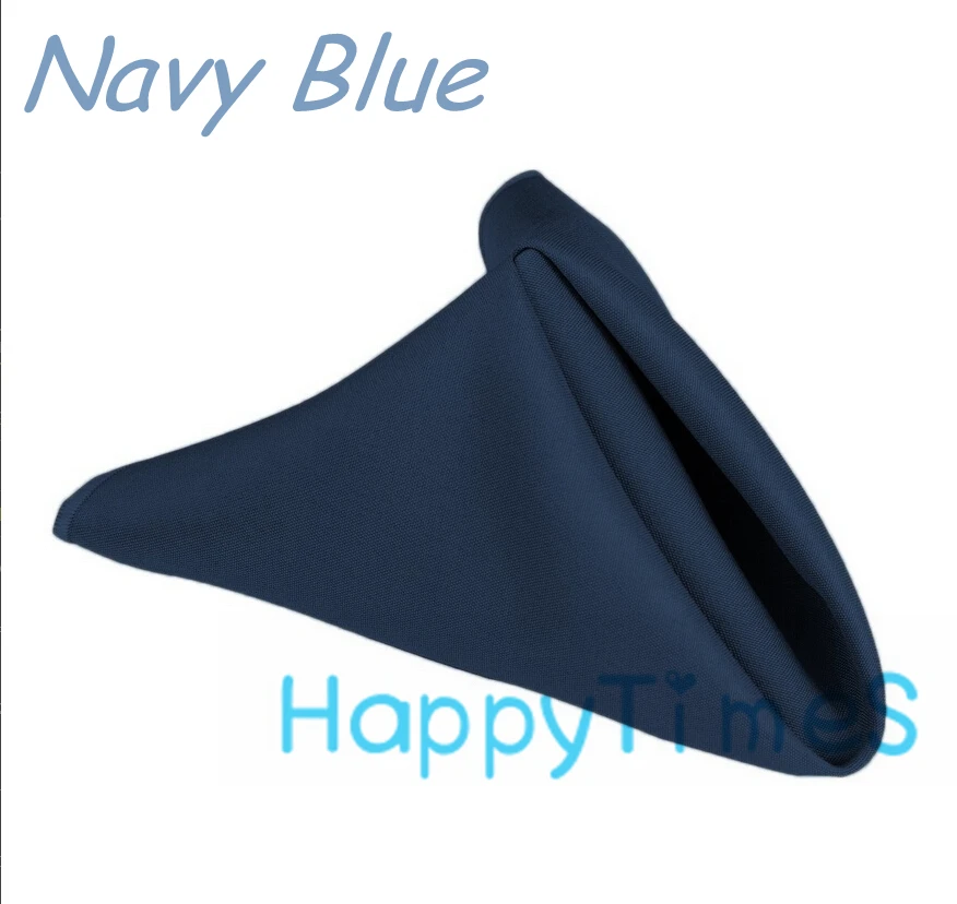 100pcs/lot Wedding&Banquet Decoration Luxury 40*40cm 100 Polyeste Navy