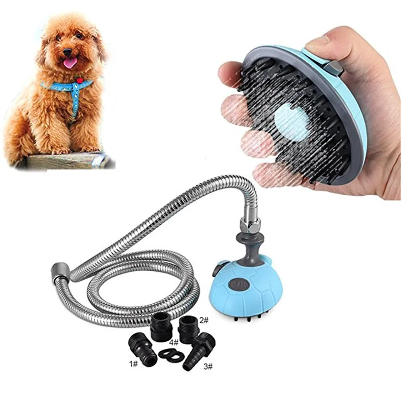 Multi-Functional Dog Shower Bath Massager Handheld Sprayer Shampoo Brush Grooming Tool for Dogs and Cats | Дом и сад