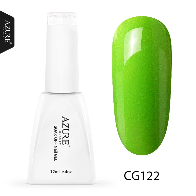 Azure beauty гель для нейл-арта, долговечный салонный УФ-гель для ногтей, впитывающий блеск, блестящий светодиодный Гель-лак, Полупостоянный лак - Цвет: GG122
