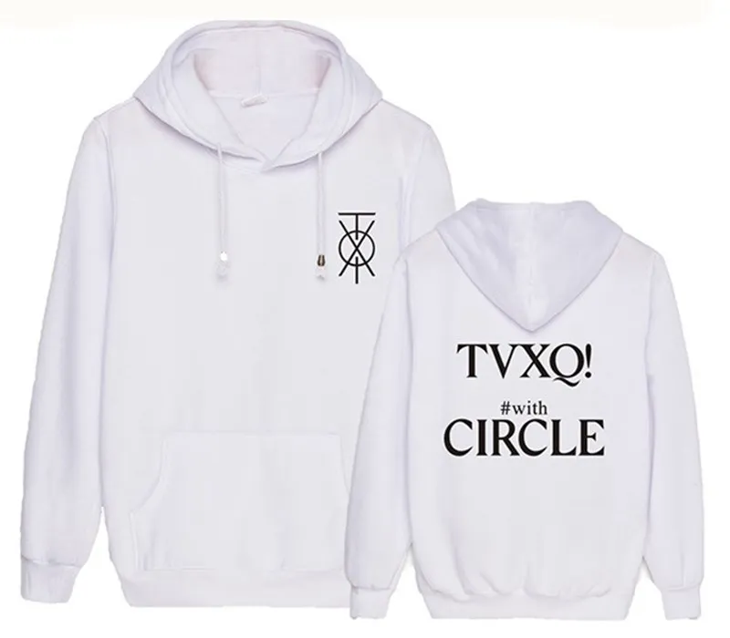 KPOP TOHOSHINKI men Hoodie sweatshirt TVXQ with CIRCLE unisex Pullover sweatshirts CONCERT WITH Men Jumper (1)