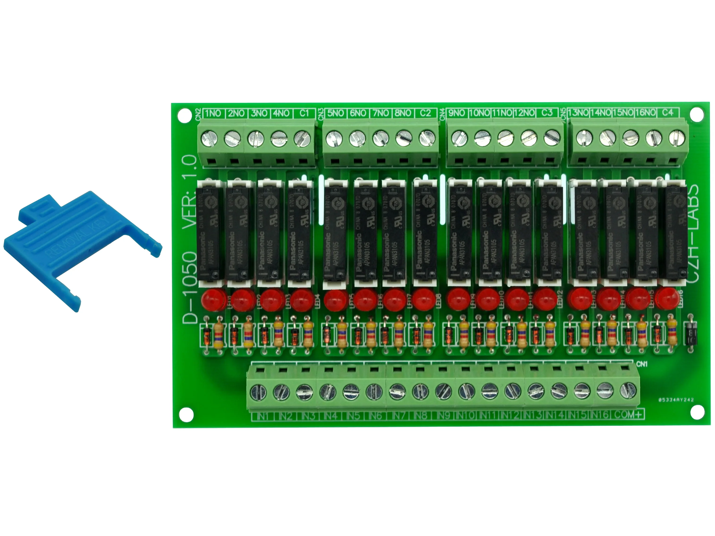 Тонкая панель крепления DC5V раковина/NPN 16 SPST NO 5A модуль реле питания APAN3105|module