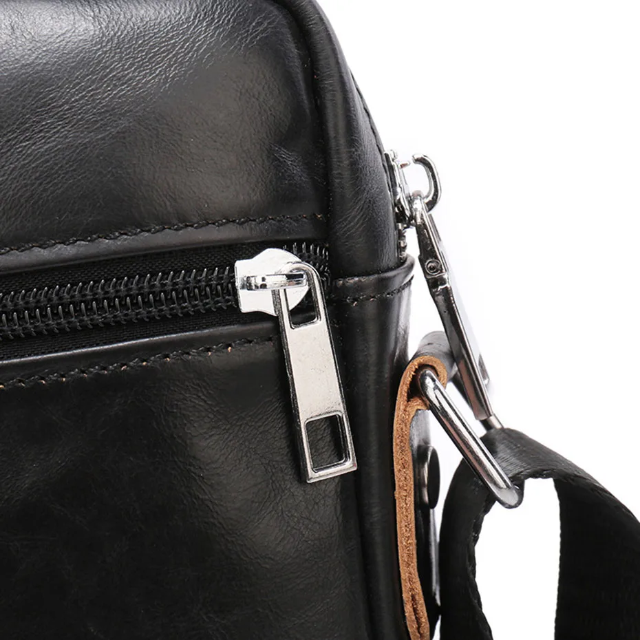  Cowhide Genuine Leather Bag Shoulder Bags Vintage Men Bag High Quality Handbags 2019 New Men'S Cros - 32829101026