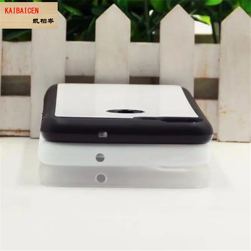 

For Huawei Enjoy7s/P-smart Soft Rubber Sublimation TPU Silicone Bank case Cover with Metal Insert +Tape