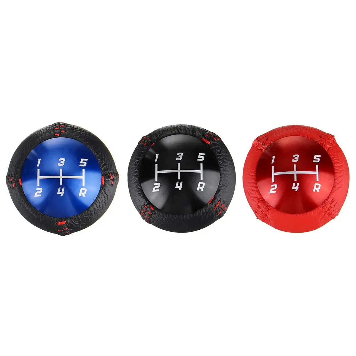 

1x Gear Shift Knob 5 Speed M10X1.5 Car Gear Shift Knob Universal For Honda CRV CR V Accord for Civic Aluminum & Leather