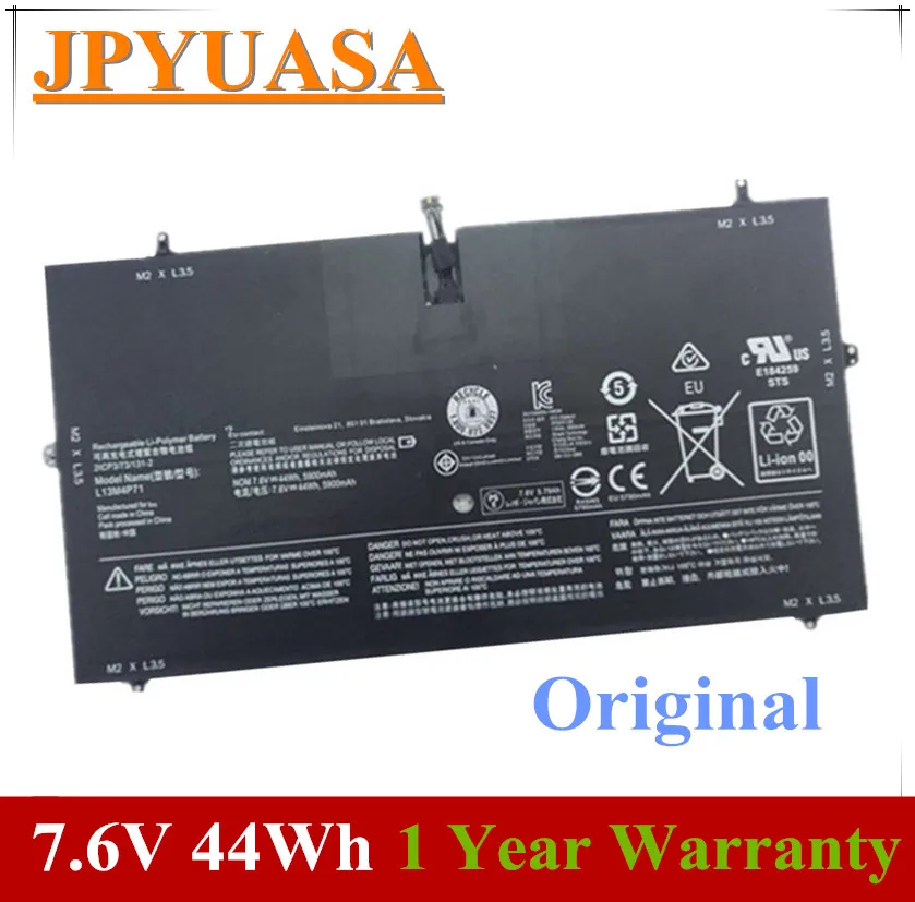 JPYUASA 7,6 V 44wh 5900mAh L13M4P71 Аккумулятор для ноутбука lenovo Yoga 3 Pro 1370 L14S4P71 батарея ноутбука