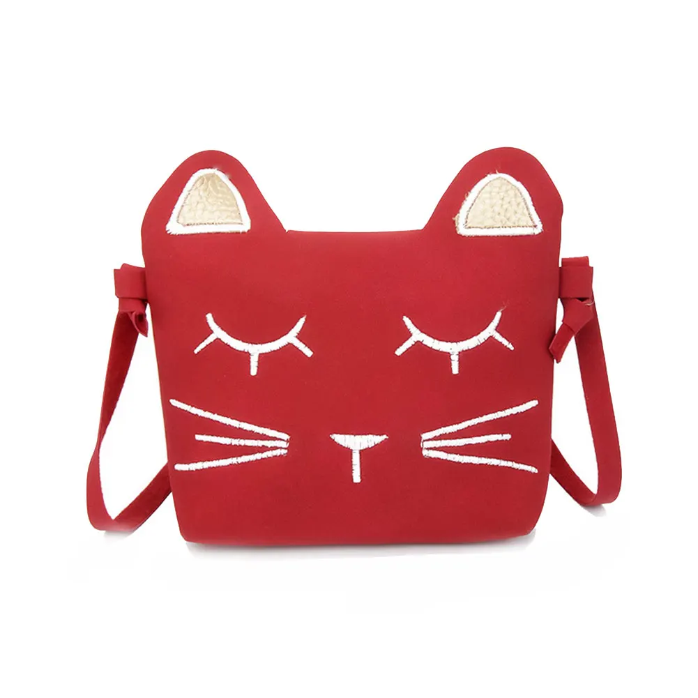 

Children Mini Shoulder Bag PU Leather Cute Cat Ears Coin Purse Travel Kids Girls Casual Messenger Bags Gift For Chlidren Popular