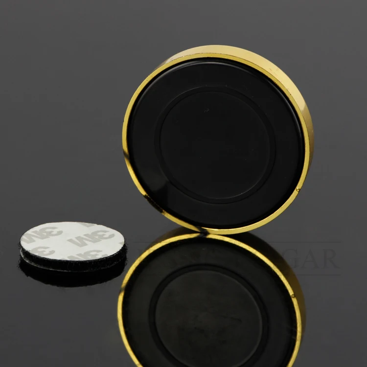 GALINER Humidor Round Plastic Cigarette Cigar Humidifier Golden Silver