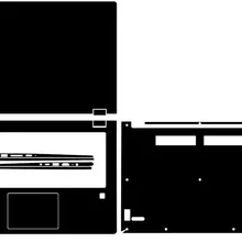Ноутбук из углеродного волокна виниловые наклейки на кожу Decal Cover для lenovo Yoga 530 1" /YOGA 530-14