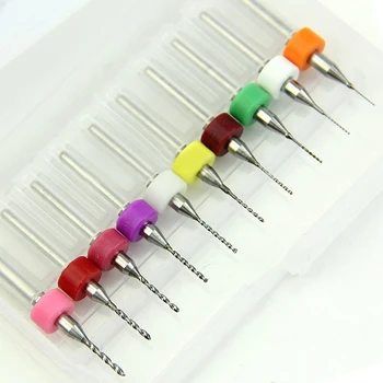 

Hot Selling 10Pcs/LOT PCB Print Circuit Board Carbide Micro Drill Bits Tool 0.3mm to 1.2 mm VE620