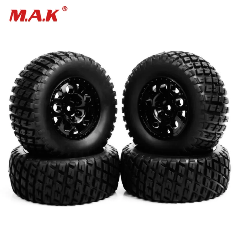 

4pcs 1:10 HPI HSP Short Course Truck 12mm Hex Tires&Wheel Rim for 1/10 Scale Truck Parts Accessories