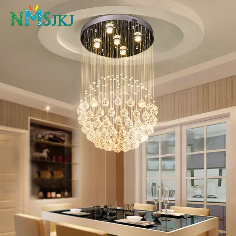 

Large Round Spherical LED Crystal Chandelier Hotel Living Room for Lighting Fixtures