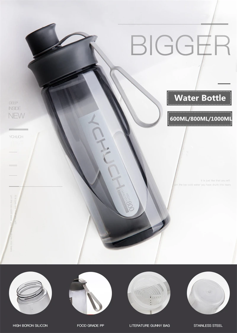 JOUDOO бутылка для воды, шейкер для протеина, портативная бутылка для спорта, кемпинга, туризма, бутылка для воды с чаем для заварки, пластиковая чашка 600 мл 35