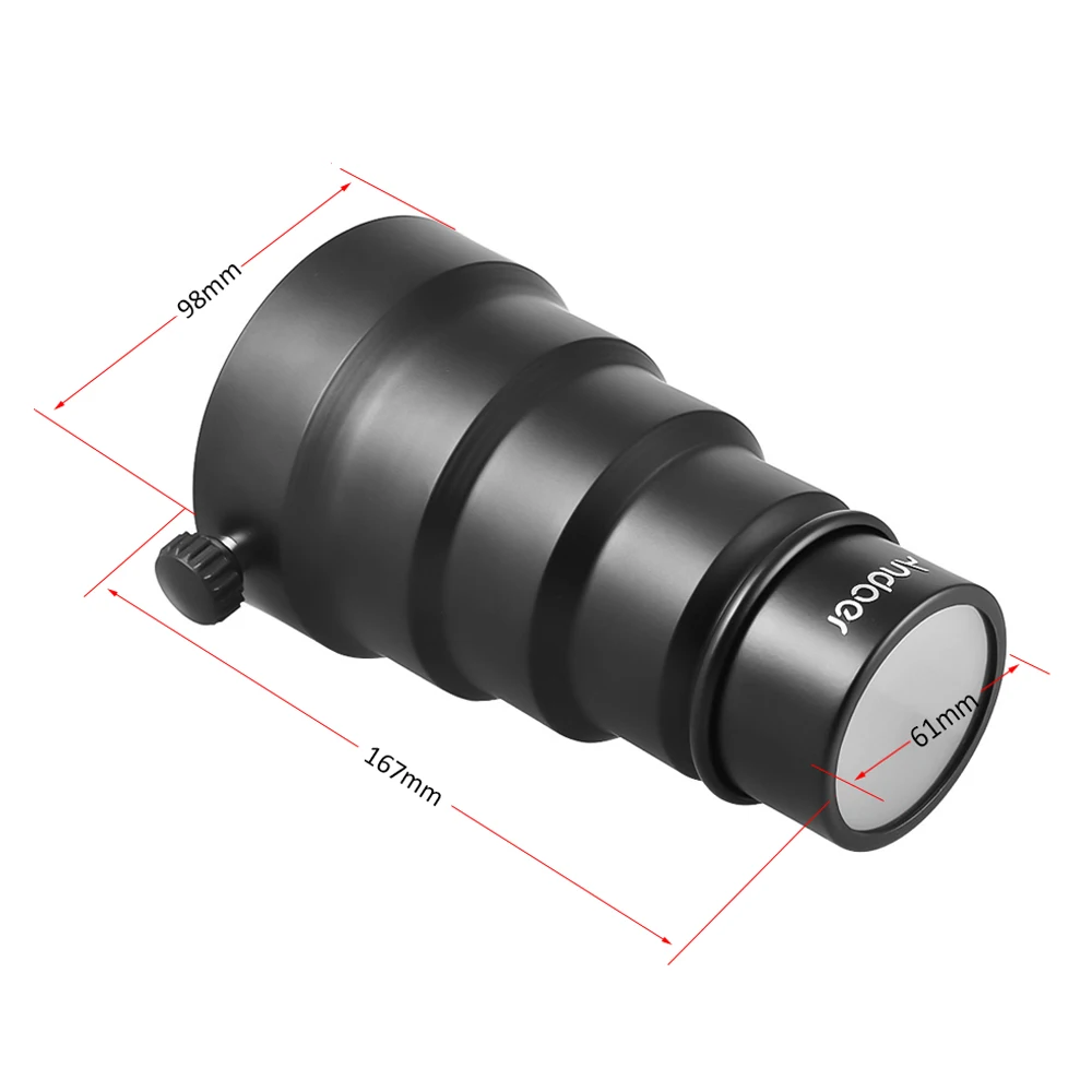 Andoer 98mm Mini Flash Mount металлический тубус с сотовой сеткой 5 шт Набор цветных фильтров для Мини студии стробоскопический монолайт фотовспышка