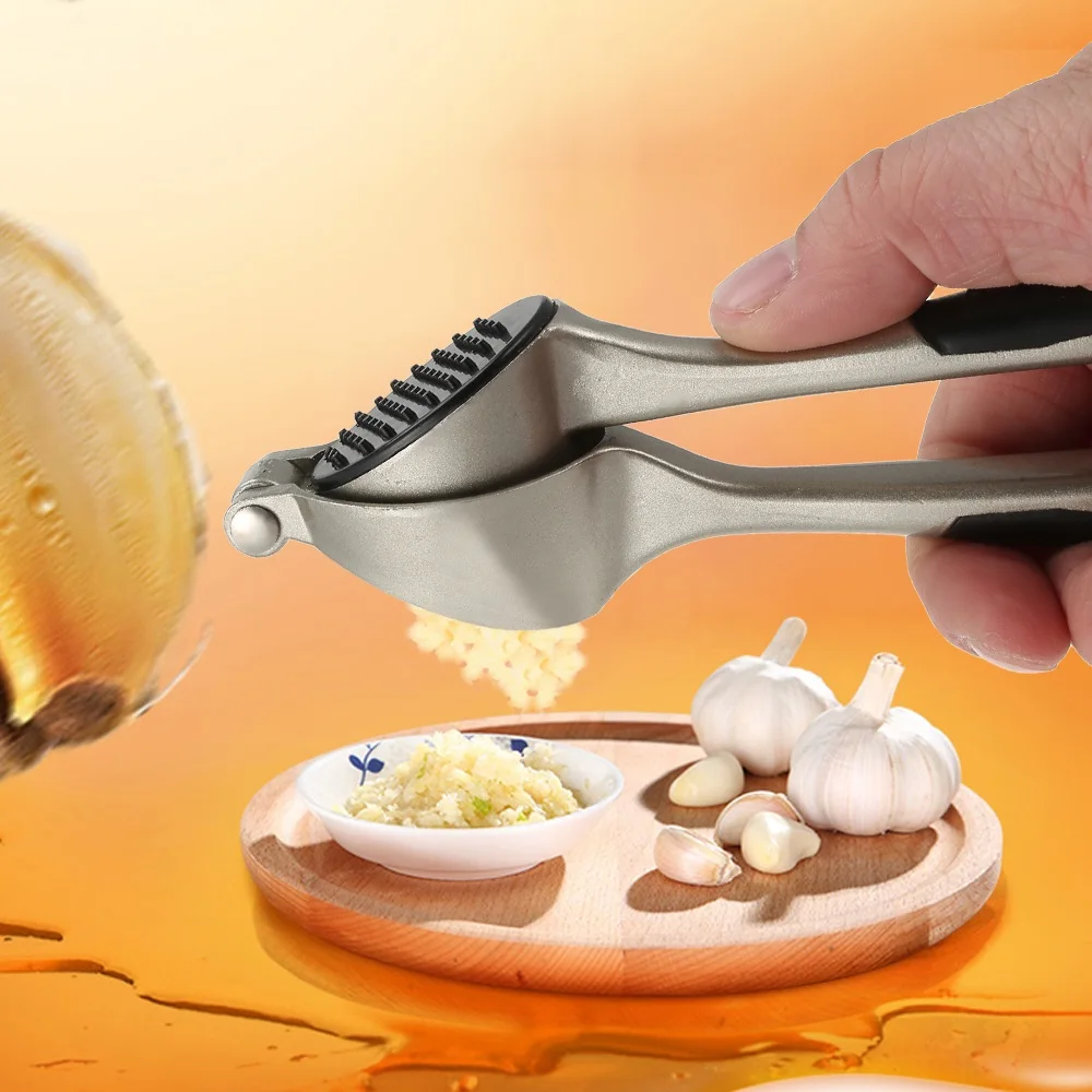 New Portable Garlic Press Kitchen Gadgets Accessories Cooking Fruit Vegetable Slicer Cutter