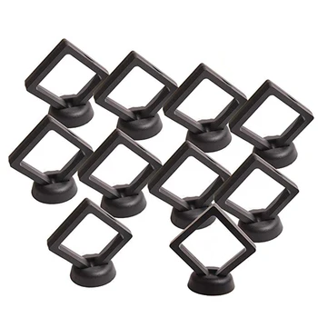 

Coin Display Box 10pcs 3D Suspended Floating Display Case Frame Holder Jewelry Display Case for Coin Collec Black/White