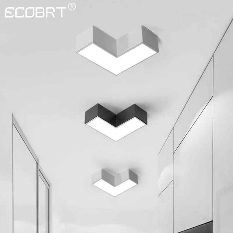 ECOBRT 12W 20W  Art Modern Simple LED Ceiling Light Living Room Bedroom Corridor Balcony Ceiling Lighting